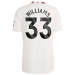 Günstige Fußballtrikots Manchester United Williams 33 3rd trikot 2023-24 Kurzarm